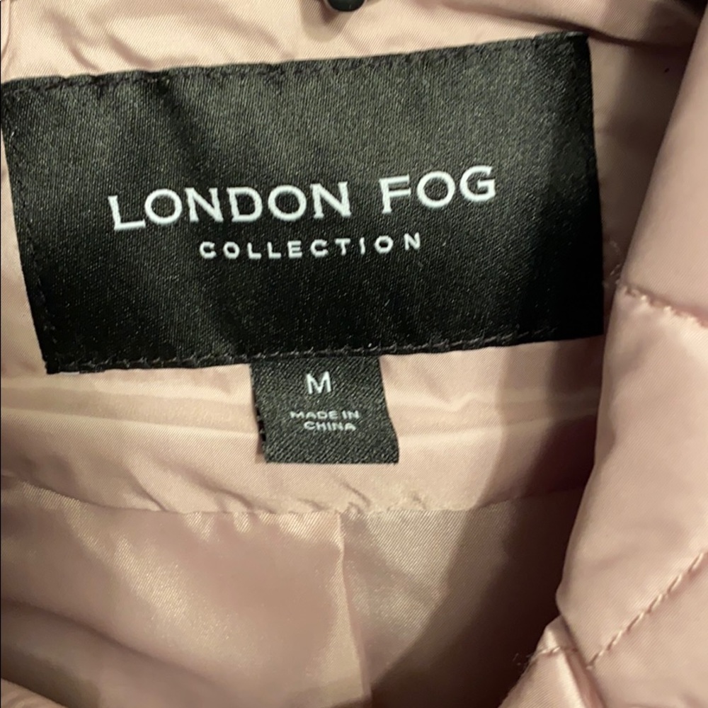 London Fog Missy Quilted Belted Jacket Blush - Picture 6 of 11